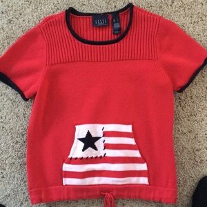 Short sleeve sweater